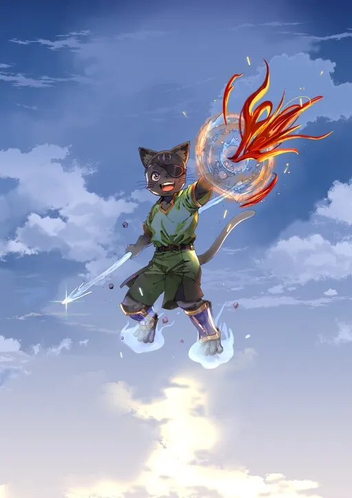 The Adventures of Black Cat "Nyango": Since I got a rare attribute, I aim to be a carefree adventurer.